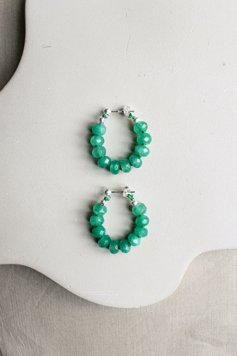 'Kae' Aventurijn Oorbellen