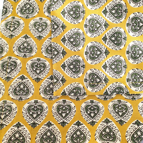 Bagru block - printed placemats set of 2, handmade table mats - Shakti.ism | शक्तिवाद