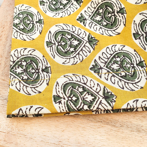 Bagru block - printed placemats set of 2, handmade table mats - Shakti.ism | शक्तिवाद