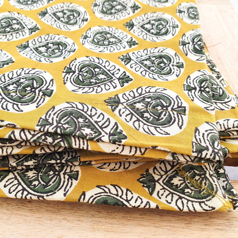 Bagru block - printed placemats set of 2, handmade table mats - Shakti.ism | शक्तिवाद