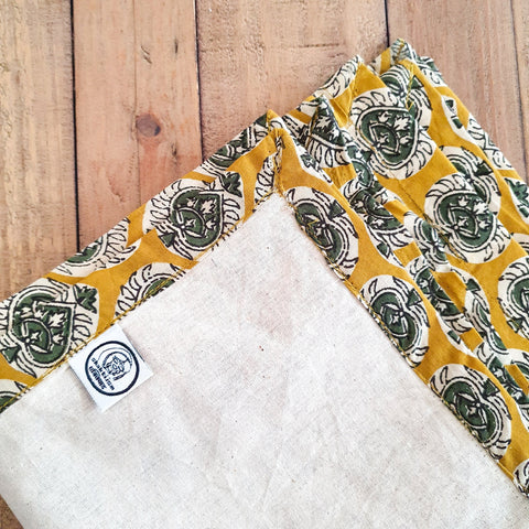 Bagru block - printed placemats set of 2, handmade table mats - Shakti.ism | शक्तिवाद