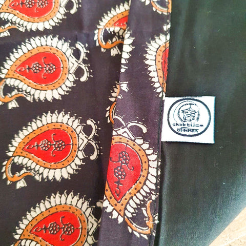 Bagru paisley block - printed placemats set of 2, handmade table mats - Shakti.ism | शक्तिवाद