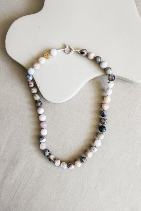 'Ella' Bamboe Agaat Ketting