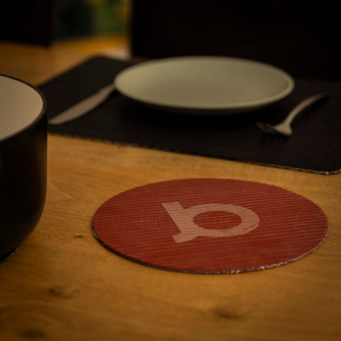 Upcycled Panonderzetters van Brandslang | set van 3