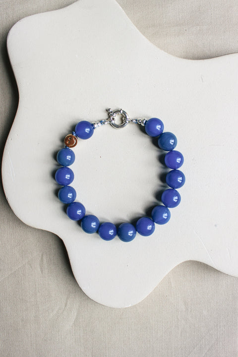 'Julie' Blue Agate Bracelet