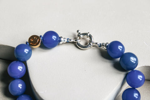 'Julie' Blue Agate Bracelet