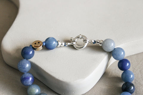 'Celia' Blauwe Aventurijn Armband