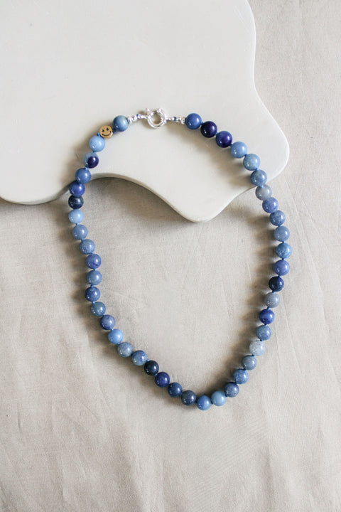 'Ella' Blauwe Aventurijn Ketting