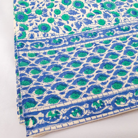 Block - printed organic cotton placemats (set of 2) - Shakti.ism | शक्तिवाद