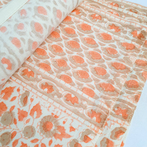 Block - printed organic cotton placemats (set of 2) - Shakti.ism | शक्तिवाद