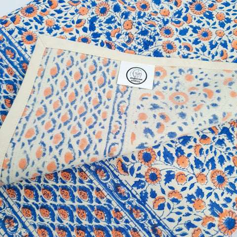 Block - printed organic cotton placemats (set of 2) - Shakti.ism | शक्तिवाद