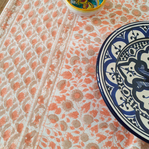 Block - printed organic cotton placemats (set of 2) - Shakti.ism | शक्तिवाद
