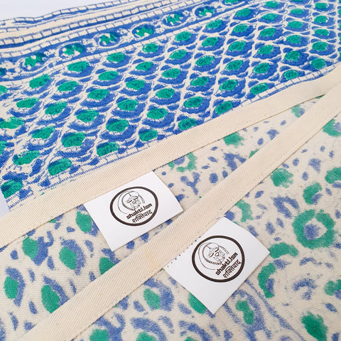 Block - printed organic cotton placemats (set of 2) - Shakti.ism | शक्तिवाद