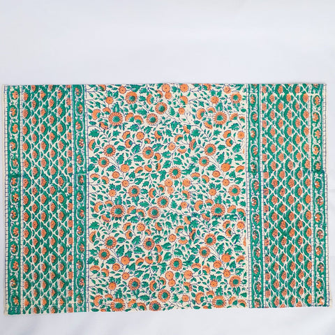 Block - printed organic cotton placemats (set of 2) - Shakti.ism | शक्तिवाद