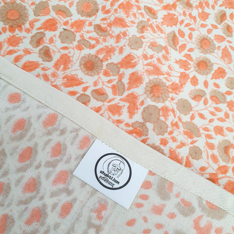 Block - printed organic cotton placemats (set of 2) - Shakti.ism | शक्तिवाद