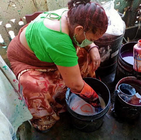 Block - printed organic cotton placemats (set of 2) - Shakti.ism | शक्तिवाद