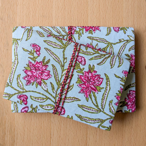 Eco Friendly Cotton Fabric Journals (5 x 7 in), Fair Trade Stationery Ethically Handmade in India