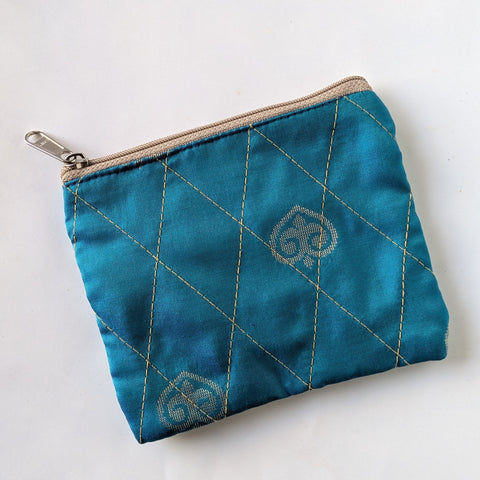 Upcycled Sari Coin Purses: Fair Trade Colourful Quilted Pouches