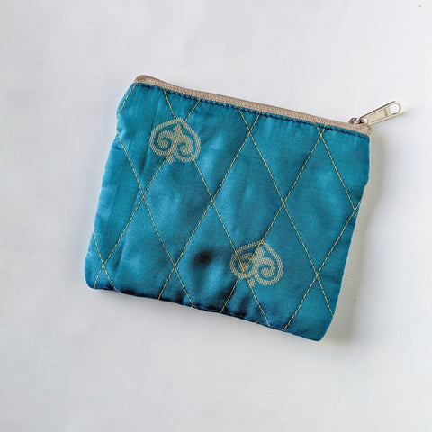 Upcycled Sari Coin Purses: Fair Trade Colourful Quilted Pouches