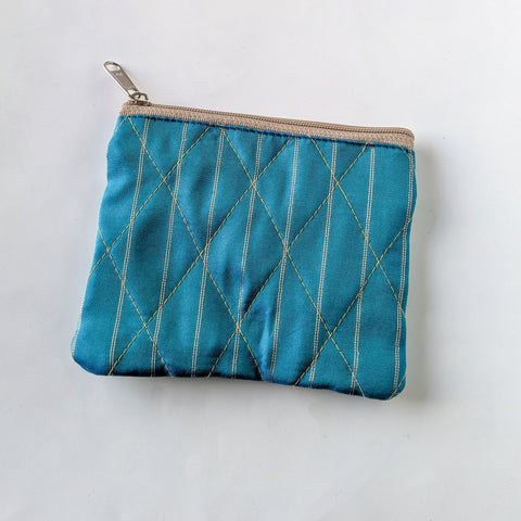 Upcycled Sari Coin Purses: Fair Trade Colourful Quilted Pouches