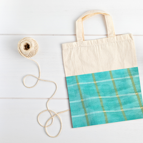 Half sari, half cotton tote bag, ethically handmade in India