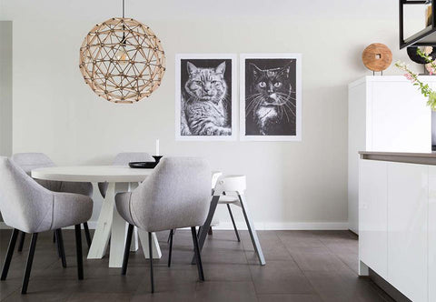 Ball lamp ø75cm hanging lamp made of wood FSC 100%
