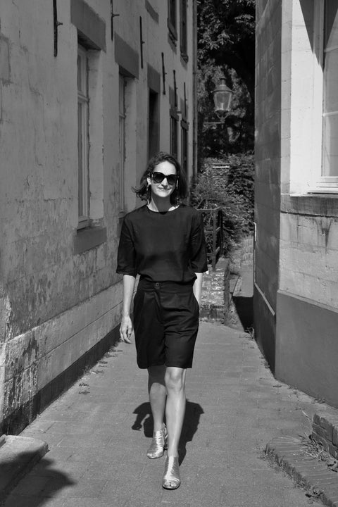 BUNDLE Palmyra Blouse + Sanchi Shorts BLACK - Fransje Sophie