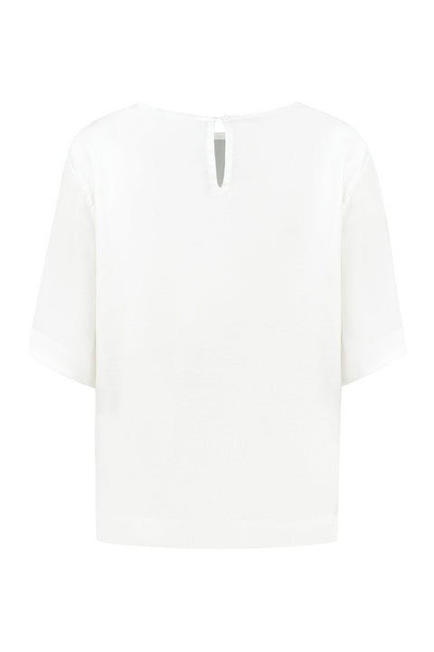 BUNDLE Palmyra Blouse + Sanchi Shorts WHITE - Fransje Sophie