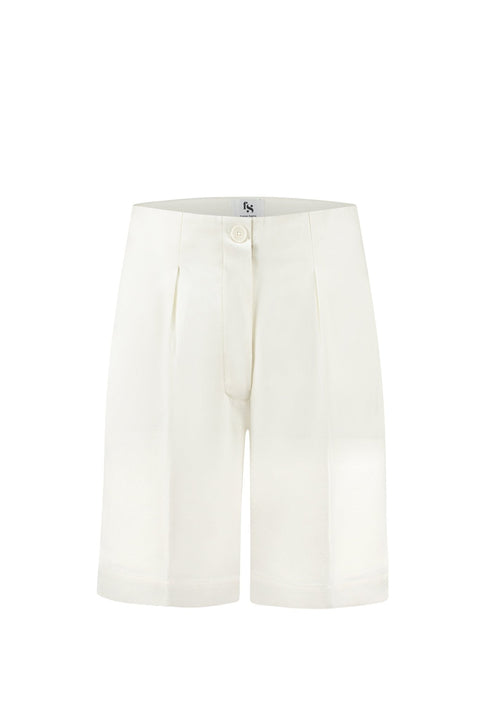 BUNDLE Palmyra Blouse + Sanchi Shorts WHITE - Fransje Sophie