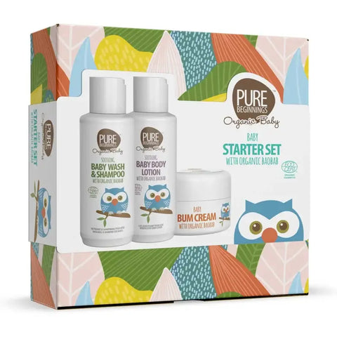 PURE BEGINNINGS Organic Baby Gift Set