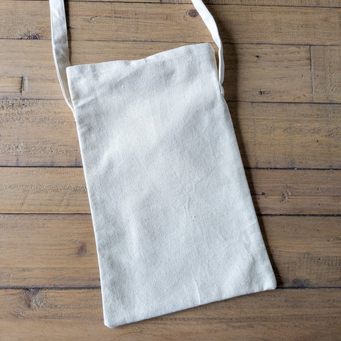 Handmade Fold-over Cotton Canvas Crossbody Sling Bags
