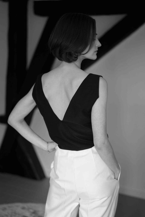 Caral top - black - Fransje Sophie