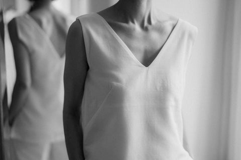 Caral top - off-white - Fransje Sophie