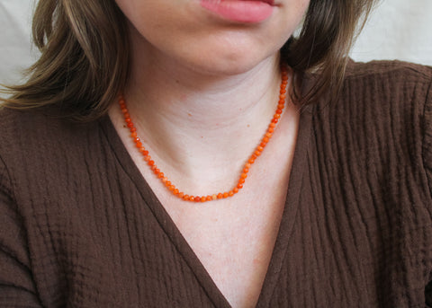 Carneool ketting 'Celia'