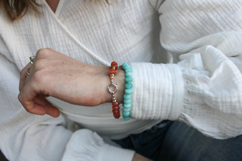 'Claire' Amazoniet Armband