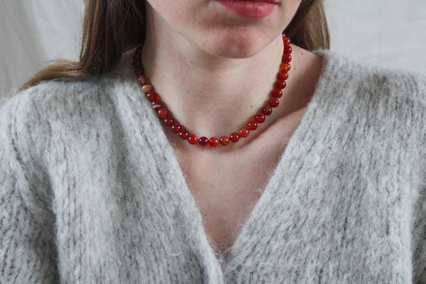 'Ella' Carneool Ketting