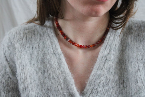 'Mabel' Carneool Ketting