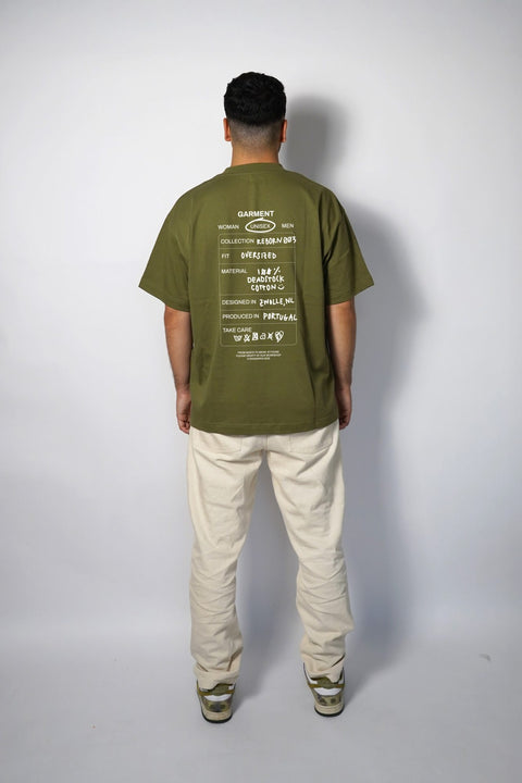 T-shirt 'Tag' - Reborn 003 - Olive Green