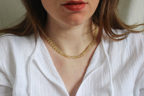 Citrien ketting 'Anne'