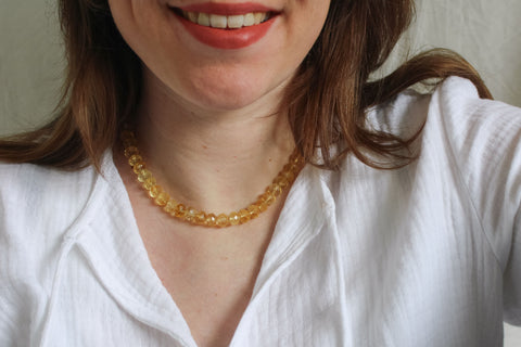 Citrien ketting 'Camille'