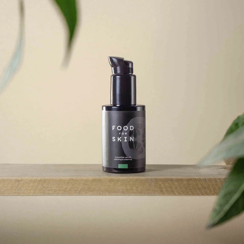 Cucumber Serum van Food for Skin, een natuurlijk serum met komkommerextracten voor een frisse en gehydrateerde huid. 