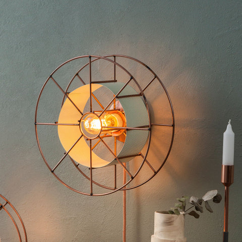 Duurzame upcycle Dutch stalen design SPOOL lamp gemaakt van gerecycle materialen - Tolhuijs