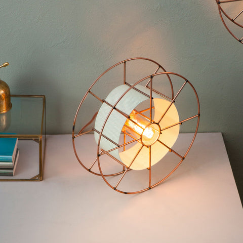 Duurzame upcycle Dutch stalen design SPOOL lamp gemaakt van gerecycle materialen - Tolhuijs