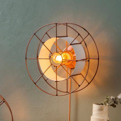 Duurzame upcycle Dutch stalen design SPOOL lamp gemaakt van gerecycle materialen - Tolhuijs