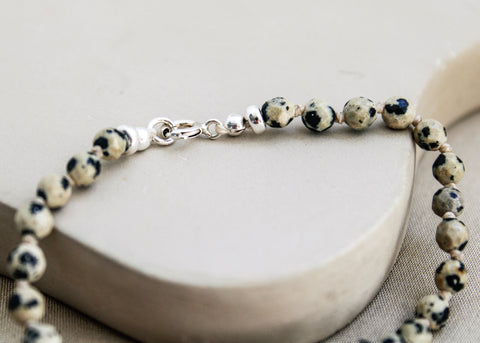 Dalmatiër jaspis armband 'Dolly'
