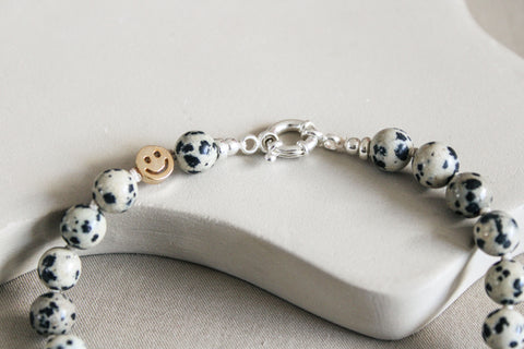 'Ella' Dalmatiër Jaspis Ketting