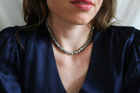 'Mabel' Dalmatiër Jaspis Ketting