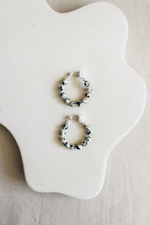 'Dolly' Dalmatiër Jaspis Oorbellen