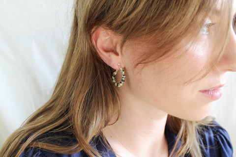 'Dolly' Dalmatiër Jaspis Oorbellen