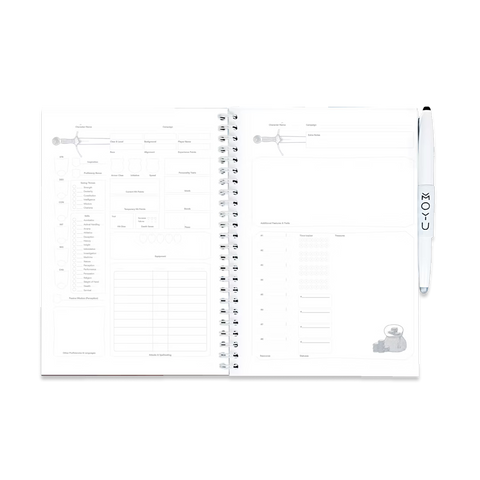 Erasable A5 RPG Notebook for Dungeons & Dragons Players